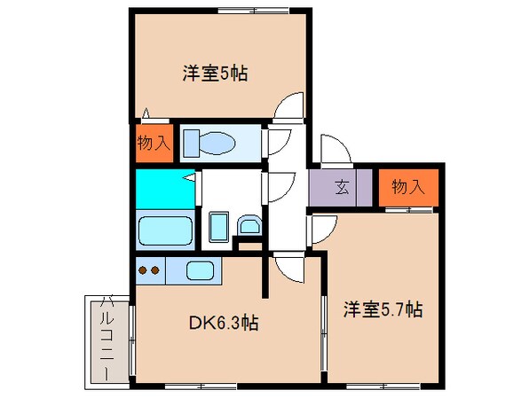 ポエム鴨志田の物件間取画像